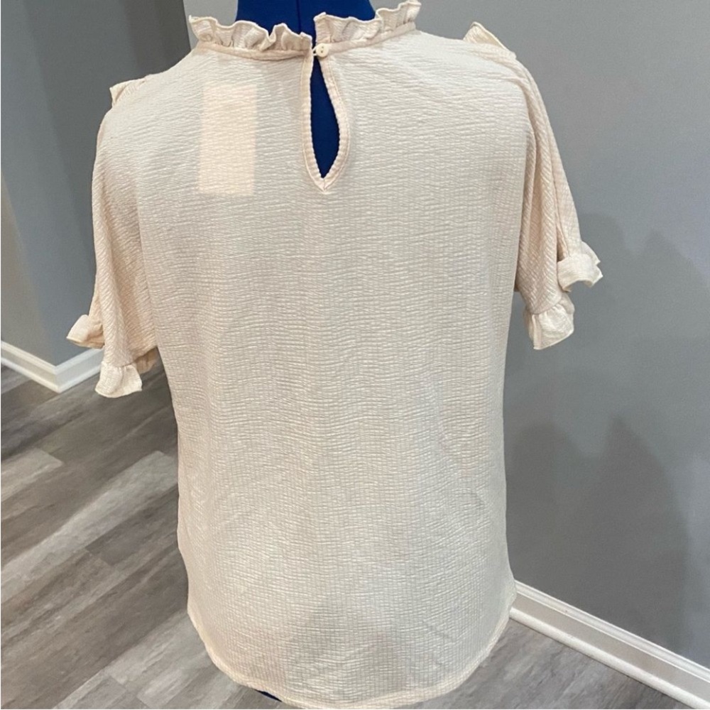 Hayden Cream Ruffle Blouse - Picture 6 of 12